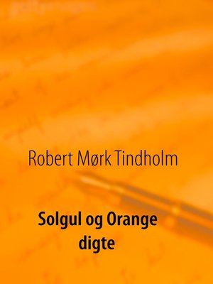 cover image of Solgul og orange